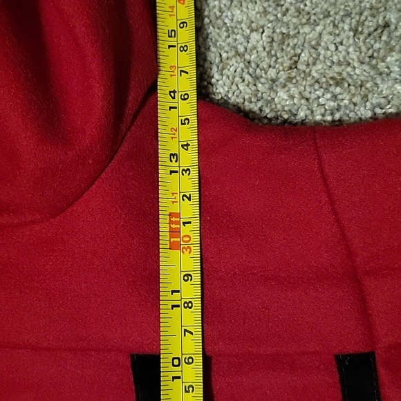 Girls Red Dres Coat & Hat Size 4 - Picture 8 of 10